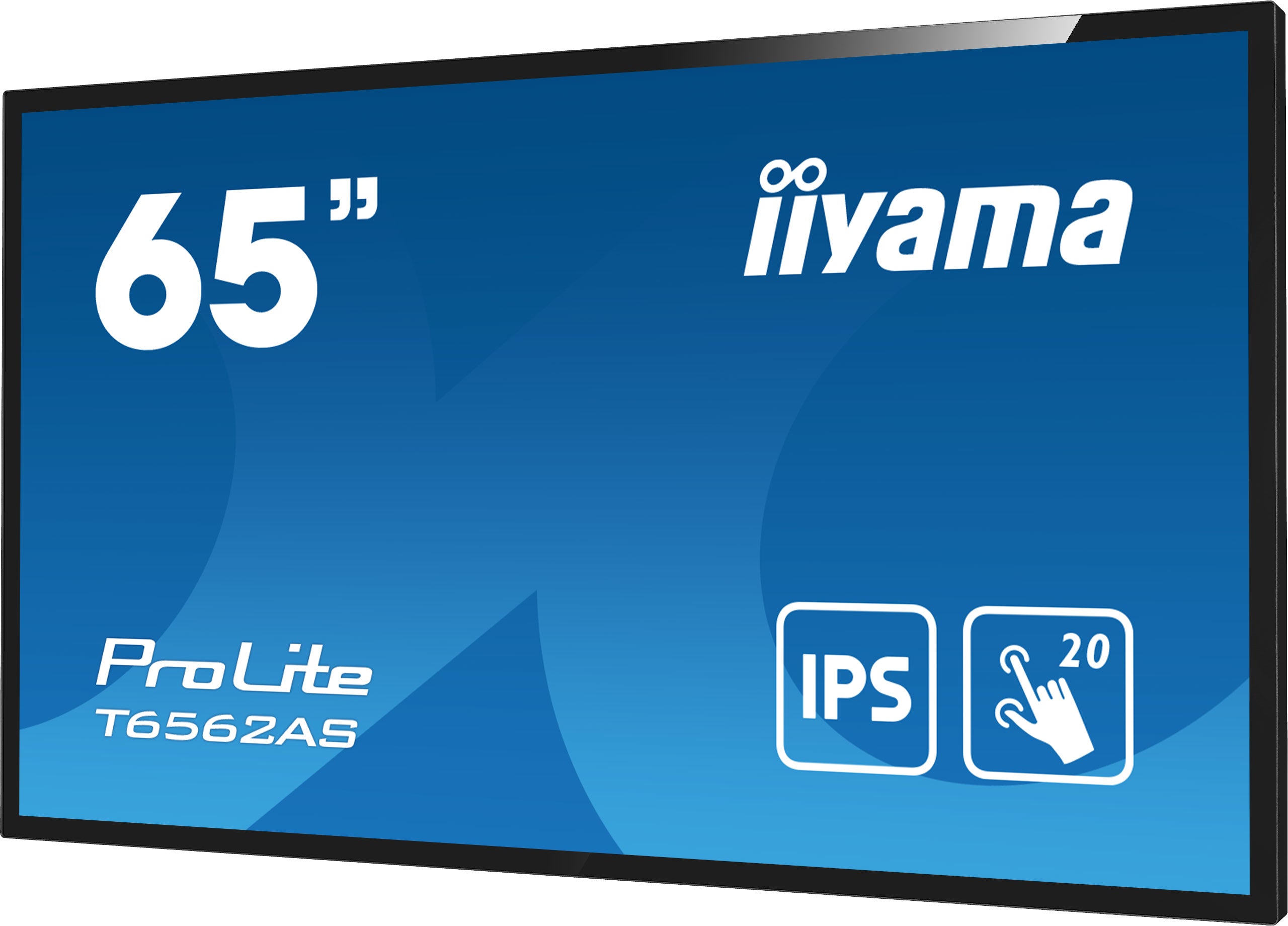 iiyama T6562AS-B1 Écran d'affichage dynamique Écran plat interactif 163,8 cm (64.5") IPS 500 cd/m² 4K Ultra HD Noir Écran tactile Intégré dans le processeur Android 8.0 24/7 T6562AS-B1