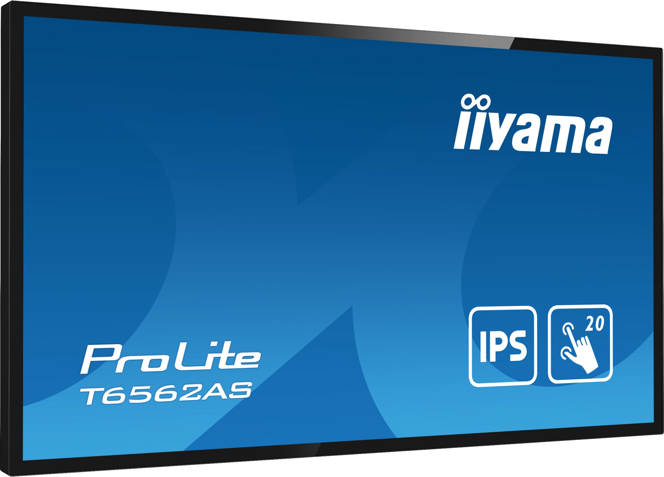 iiyama T6562AS-B1 Écran d'affichage dynamique Écran plat interactif 163,8 cm (64.5") IPS 500 cd/m² 4K Ultra HD Noir Écran tactile Intégré dans le processeur Android 8.0 24/7 T6562AS-B1