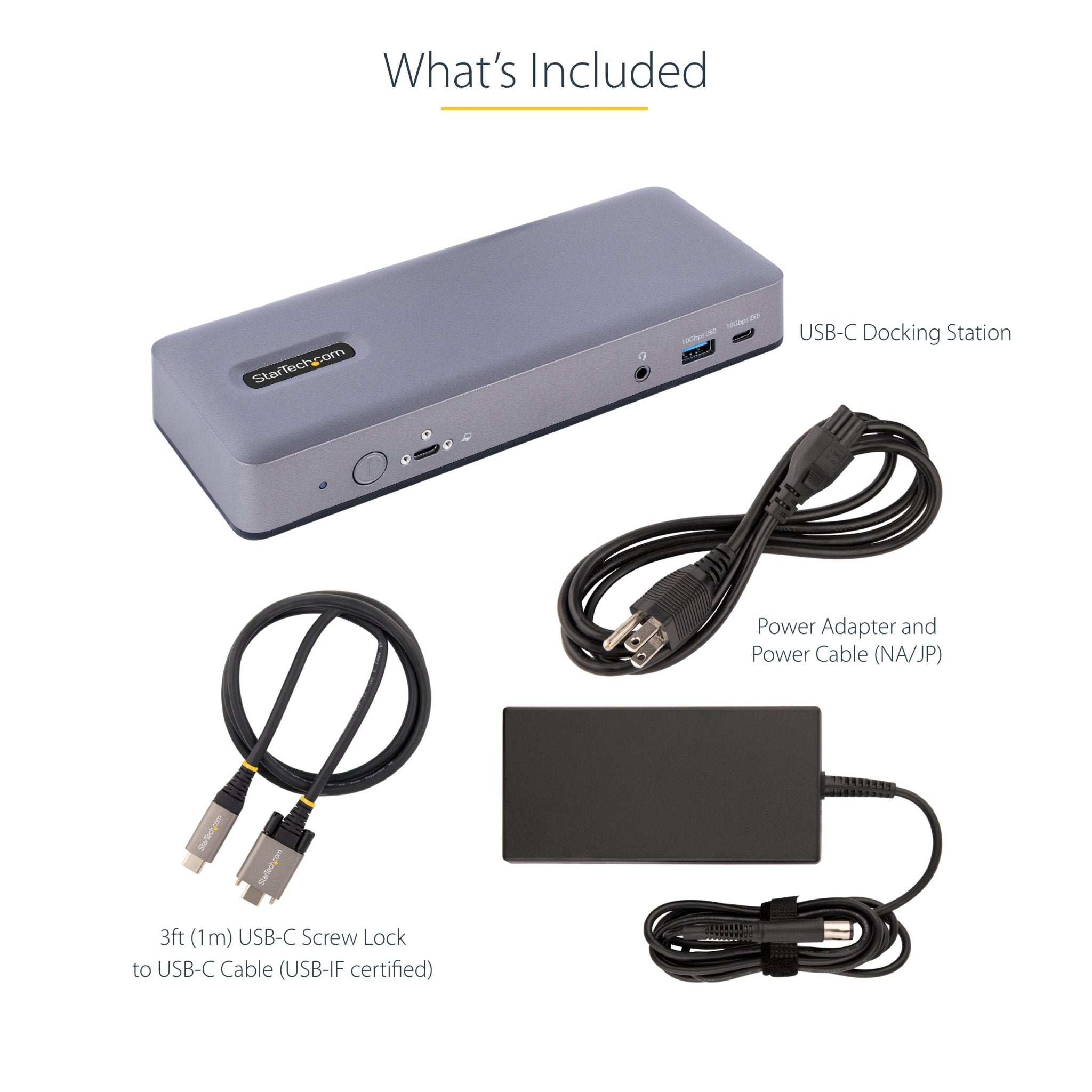 StarTech.com USB - C Docking Station, Multi Monitor USB - C Dock, HDMI/DP/DP Alt - mode, 3x 4K30 / 2x 4K60, 7 - Port USB Hub, 60W Power Delivery, GbE, 3.5mm Audio, Works With Chromebook Certified DK31C3MNCRUE - Compridis