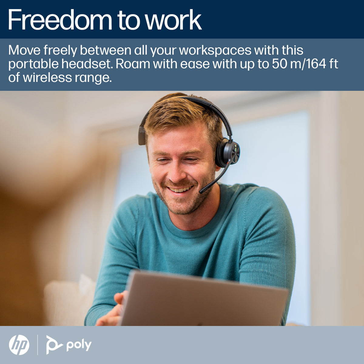 HP Poly Micro-casque Poly Voyager 4310-M certifié Microsoft Teams USB-C + dongle BT700 + base de chargement 77Y97AA