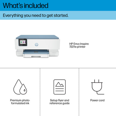 HP ENVY Inspire 7221e Imprimante Tout-en-Un - Sans Fil, Recto Verso