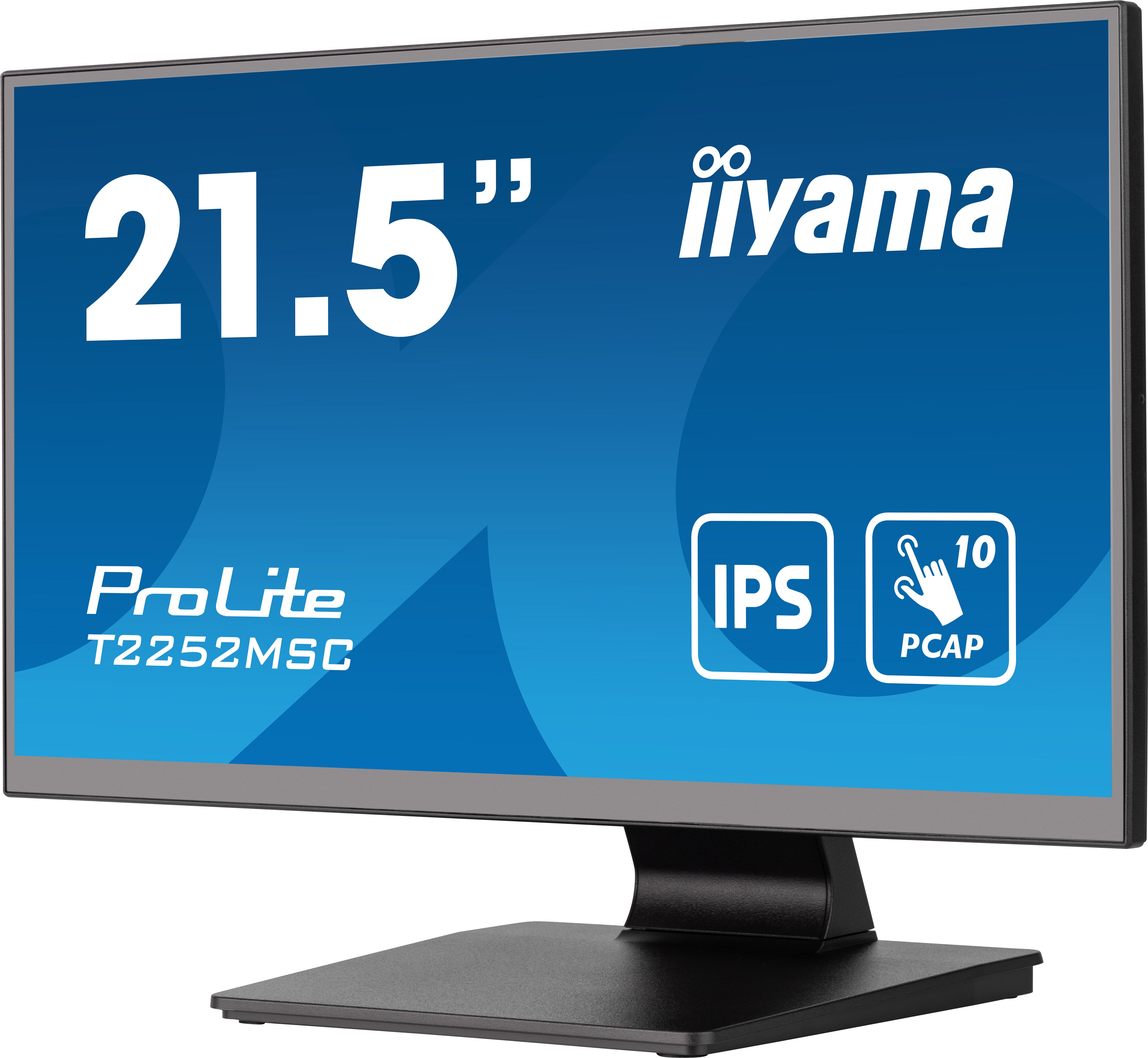 iiyama ProLite T2252MSC-B2 écran plat de PC 54,6 cm (21.5") 1920 x 1080 pixels Full HD LCD Écran tactile Noir T2252MSC-B2