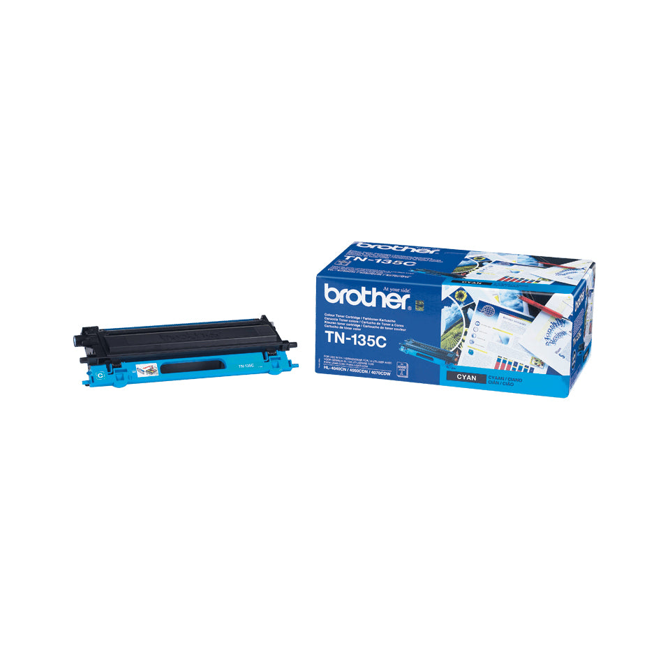 Brother TN-135C - Cartouche de toner originale à haut rendement – Cyan TN135C