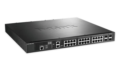 D-Link DXS-3400-24TC commutateur réseau Géré L3 Gigabit Ethernet (10/100/1000) 1U Noir DXS-3400-24TC