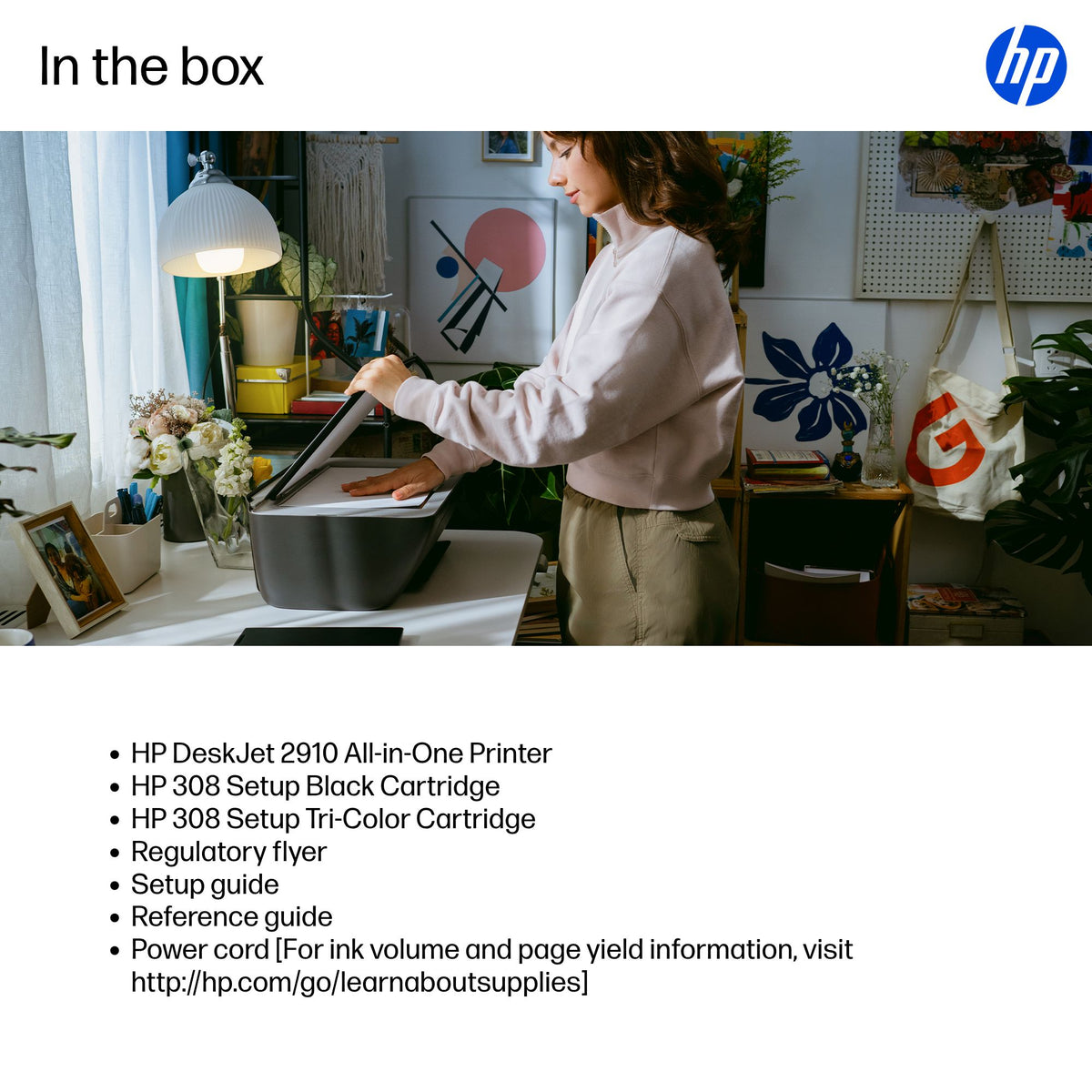 HP DeskJet 2910 Imprimante Tout-en-Un 89F98B - Impression, Copie, Numérisation