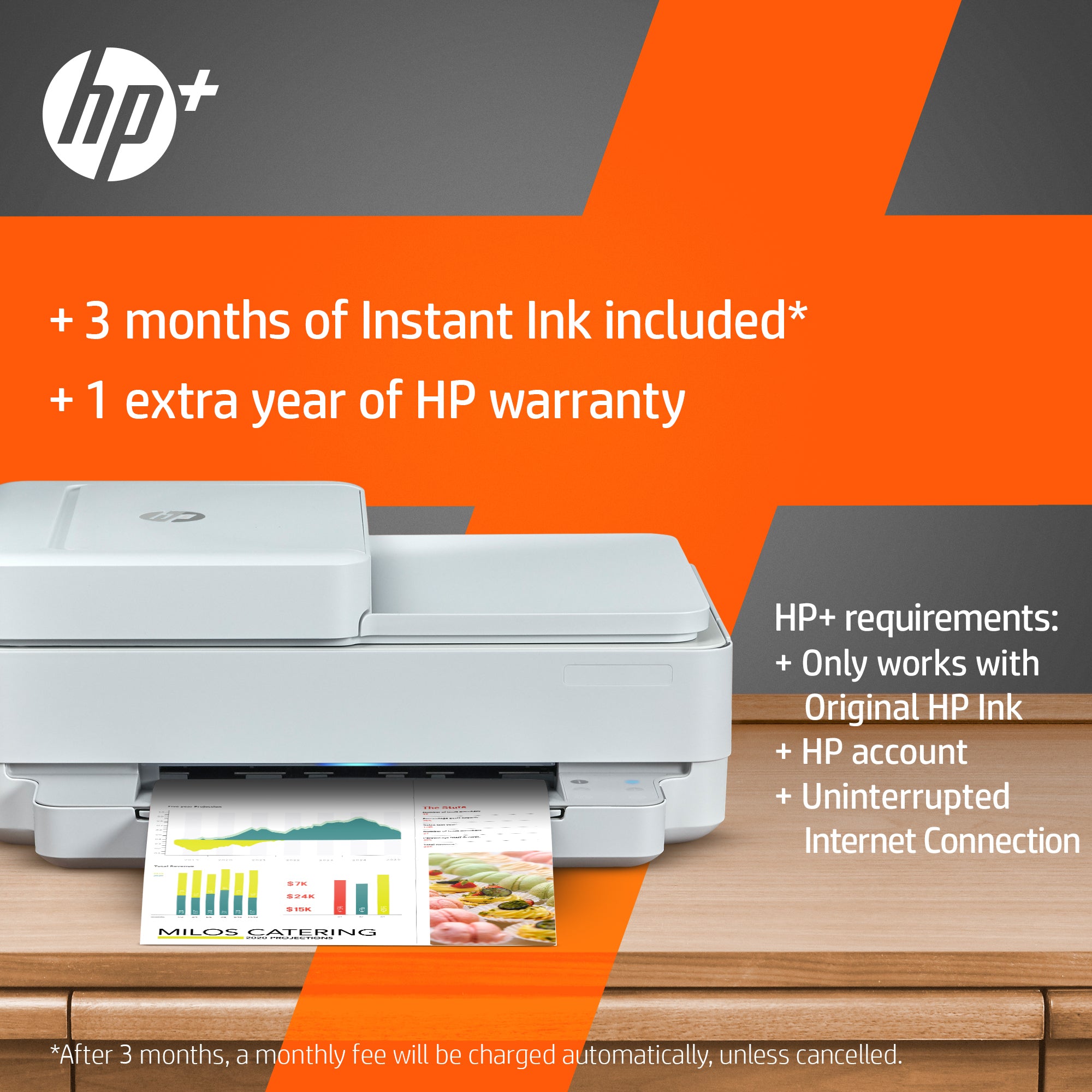 HP ENVY 6420e Sans fil All-in-One Couleur Imprimante, Instant Ink; copieur, scanner 223R4B