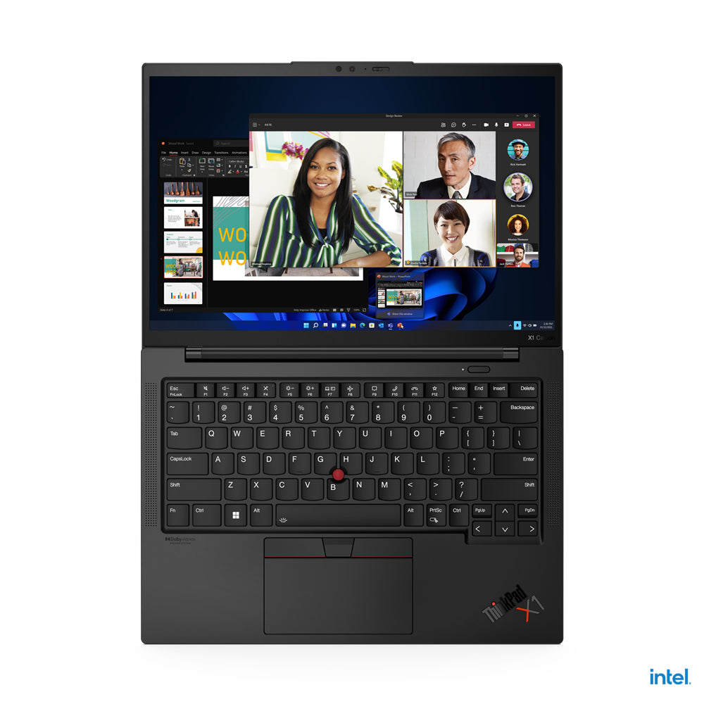 Lenovo ThinkPad X1 Carbon Gen 10 Intel® Core™ i7 i7-1255U Ordinateur portable 35,6 cm (14") WUXGA 16 Go LPDDR5-SDRAM 512 Go SSD Wi-Fi 6E (802.11ax) Windows 11 Pro Allemand Noir 21CB009SGE