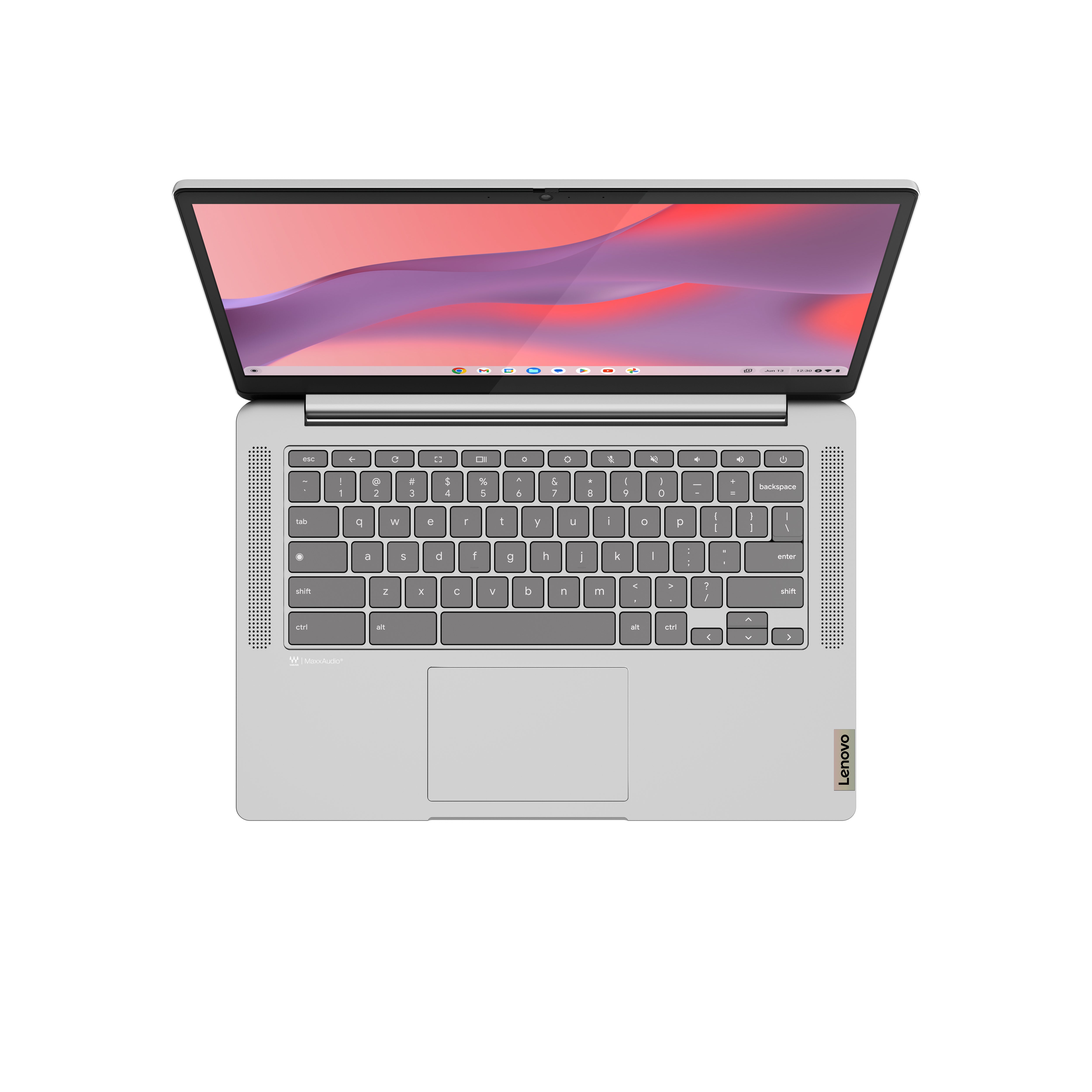 Lenovo IdeaPad Slim 3 Chrome 14M868 MediaTek Kompanio 520 Chromebook 35,6 cm (14") Full HD 4 Go LPDDR4x-SDRAM 128 Go eMMC Wi-Fi 6 (802.11ax) ChromeOS Français Gris 82XJ003JFR