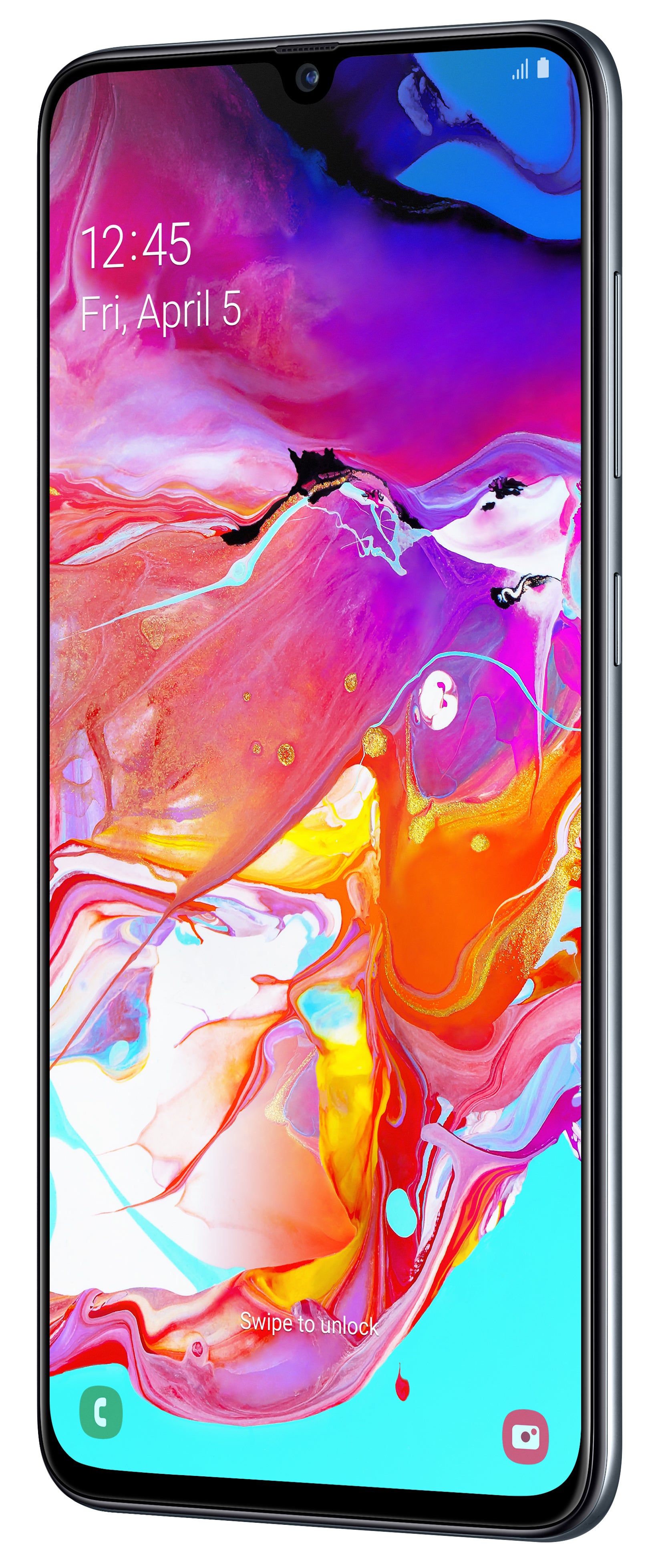 Samsung Galaxy A70 SM-A705F 17 cm (6.7") Android 9.0 4G 6 Go 128 Go 4500 mAh Noir SM-A705FN/DS