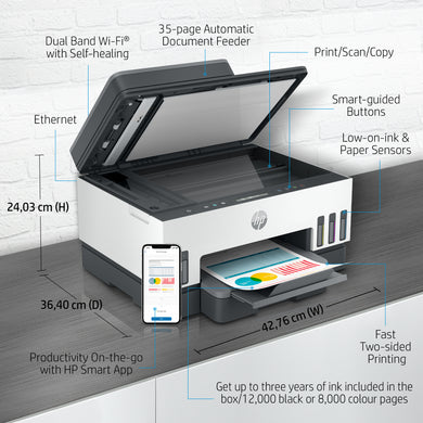 Imprimante tout-en-un HP Smart Tank 7305 avec connectivité sans fil
