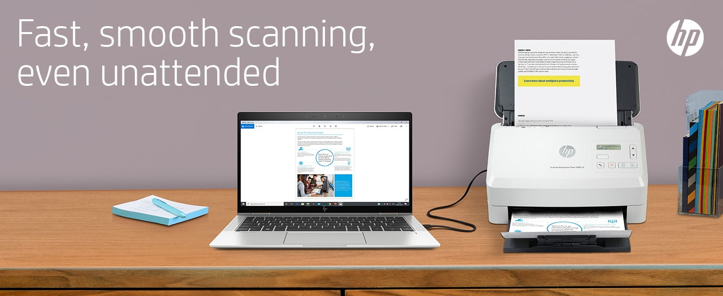 HP Scanjet Enterprise Flow 5000 s5 Alimentation feuille à feuille de scanner 600 x 600 DPI A4 Blanc 6FW09A#B19