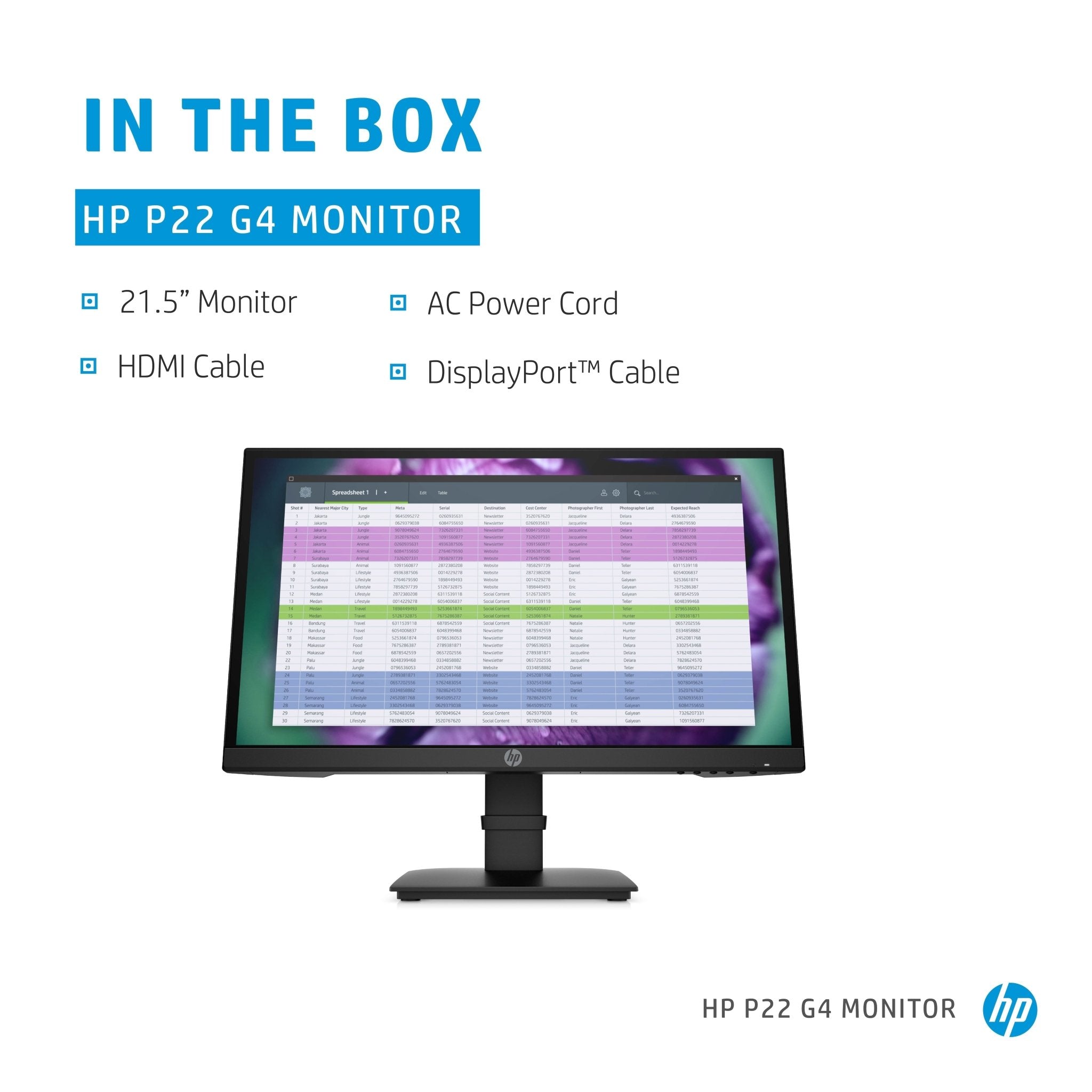 HP P22 G4 22 FHD - monitor 1A7E4AAABB - Compridis
