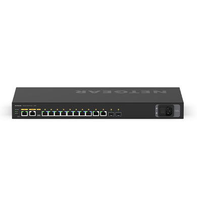 NETGEAR M4250-10G2XF-PoE+ Géré L2/L3 Gigabit Ethernet (10/100/1000) Connexion Ethernet, supportant l'alimentation via ce port (PoE) 1U Noir GSM4212PX-100EUS
