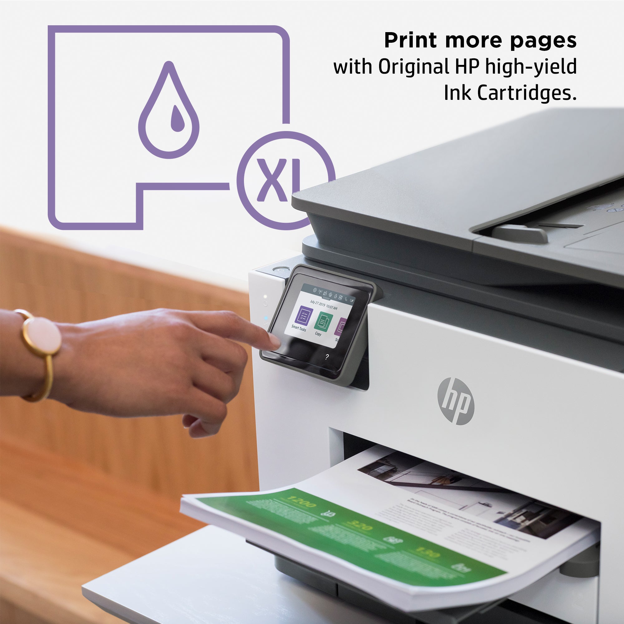 HP OfficeJet Pro 9022e Sans fil All-in-One Couleur Imprimante, Instant Ink; Impression recto-verso 226Y0B#629