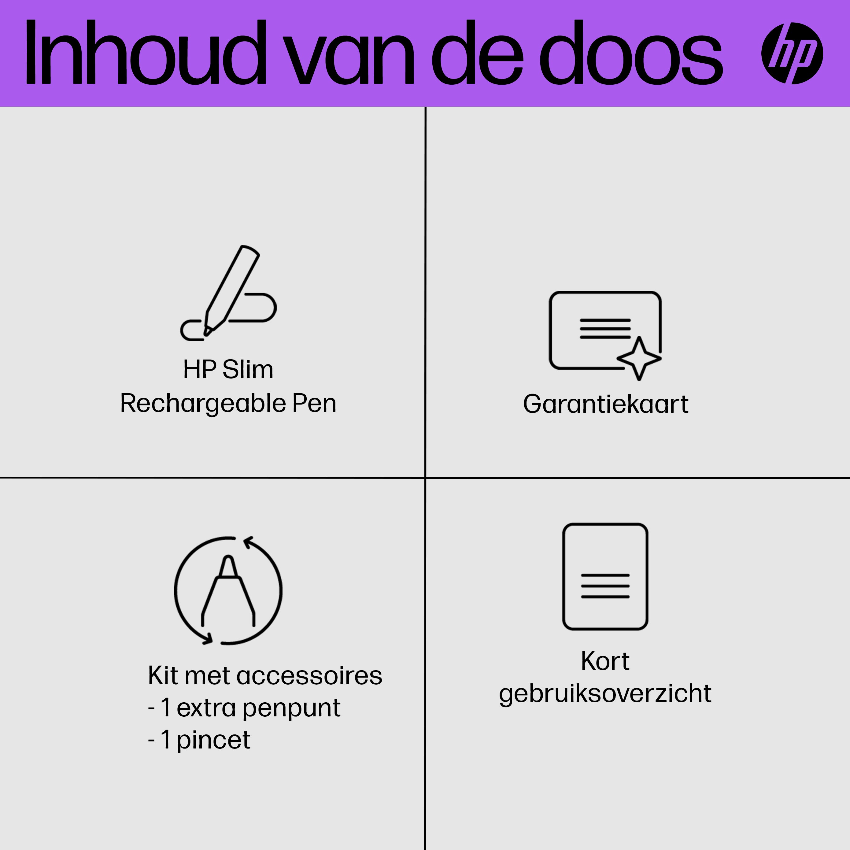 HP Stylet rechargeable ultra-plat 630W7AA#AC3