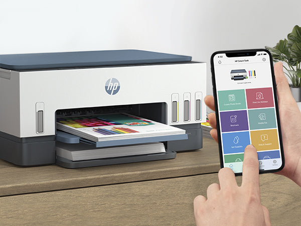 Imprimante Tout-en-Un HP Smart Tank 670 avec Wi-Fi et Impression Recto Verso