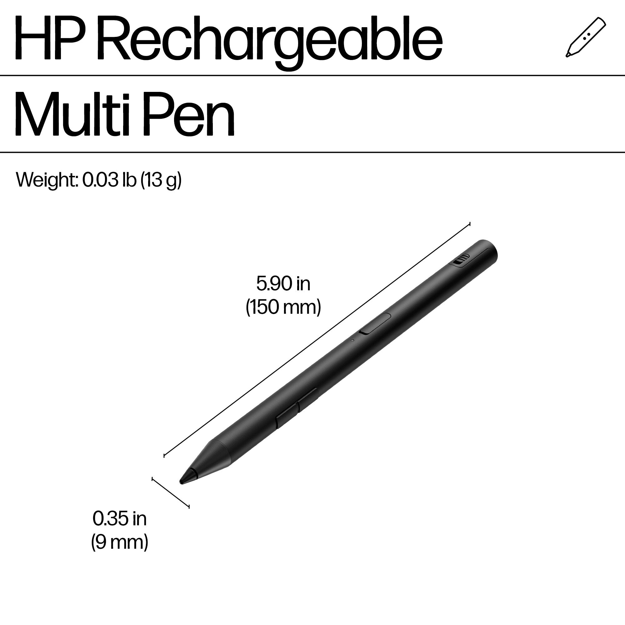 HP 705 Rechargeable Multi Pen 93Z28AA#ABB