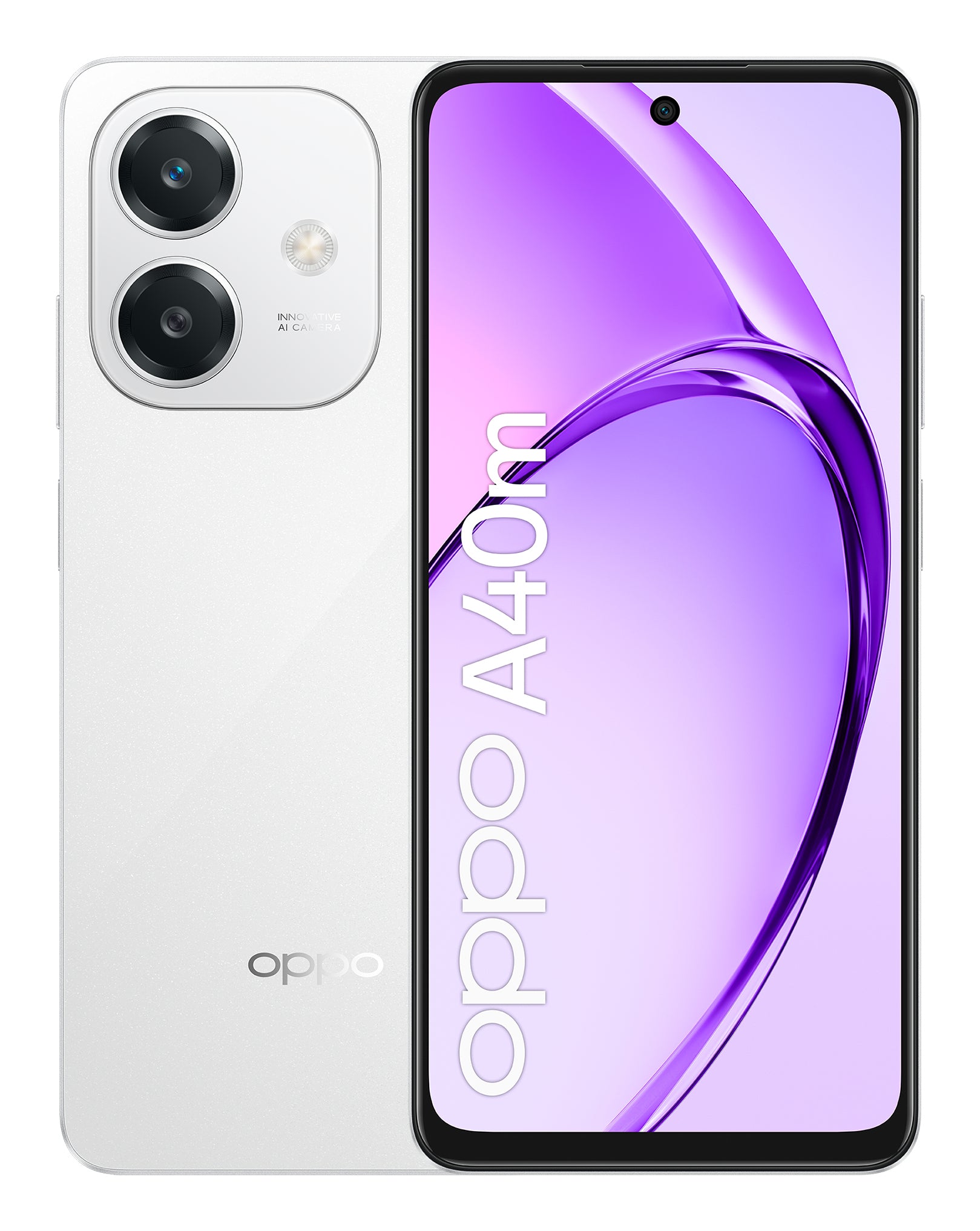 OPPO A40M 16,9 cm (6.67") Double SIM Android 14 4G USB Type-C 8 Go 256 Go 5100 mAh Blanc CPH2669