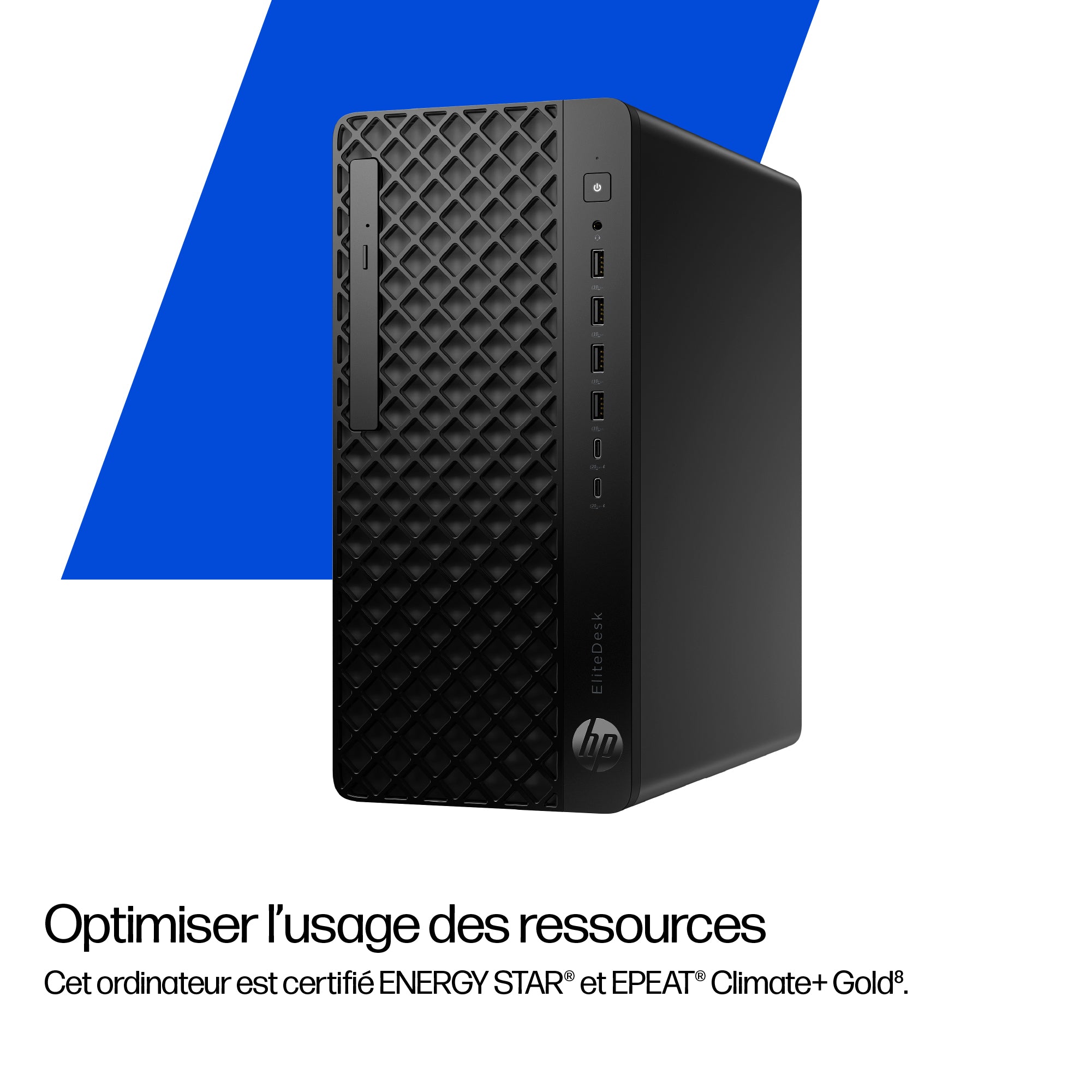 HP EliteDesk 8 G1i AI SFF Core Ultra 7 265 16Go 512Go Noir