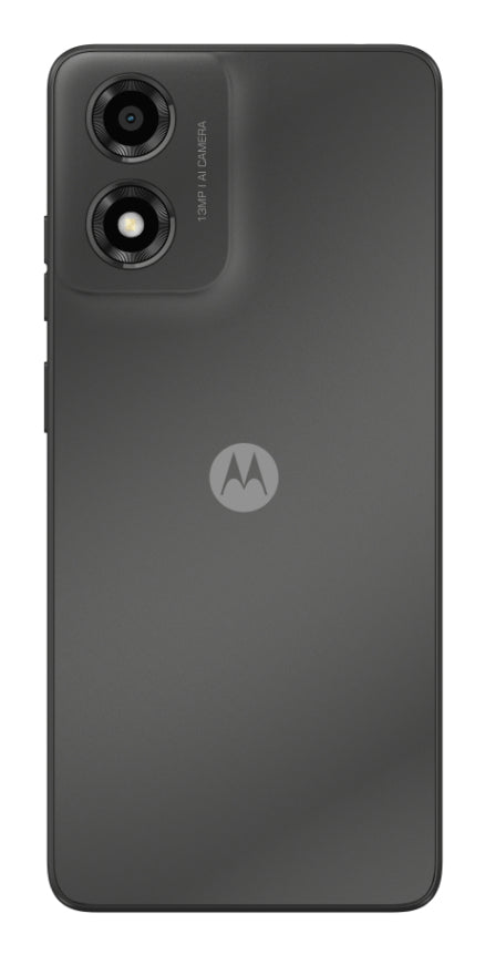 Motorola moto e14 16,7 cm (6.56") Double SIM Android 14 Go edition 4G USB Type-C 2 Go 64 Go 5000 mAh Graphite, Gris PB3C0004SE
