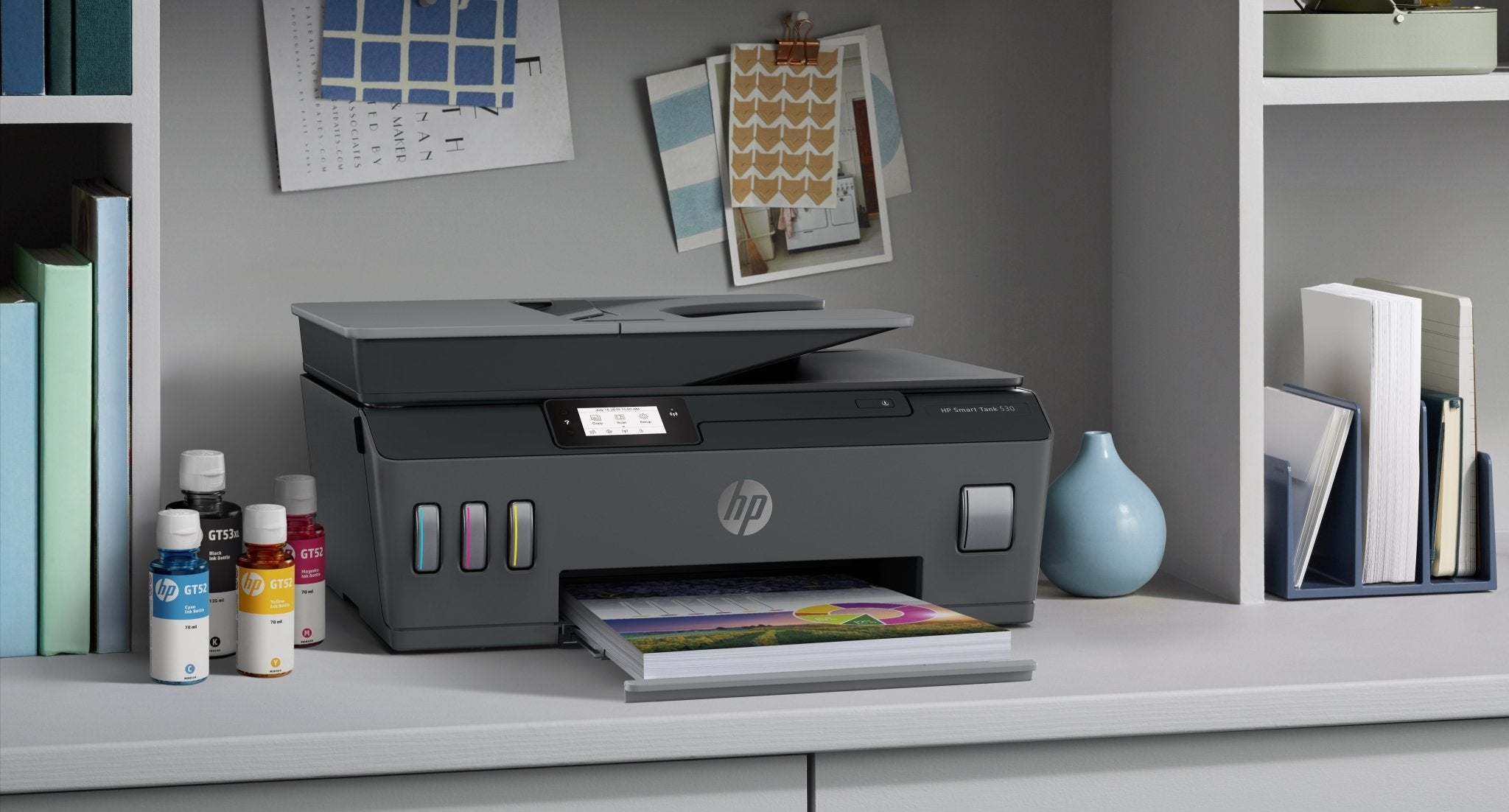 HP Smart Tank 530 Wireless All - in - One Thermische inkjet A4 4800 x 1200 DPI 11 ppm Wifi 4SB24ABEW - Compridis