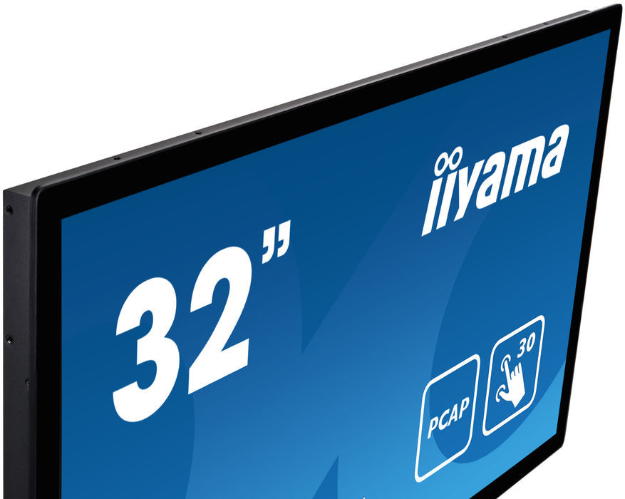 iiyama ProLite TF3215MC-B2AG écran plat de PC 80 cm (31.5") 1920 x 1080 pixels Full HD LED Écran tactile Kiosque Noir TF3215MC-B2AG