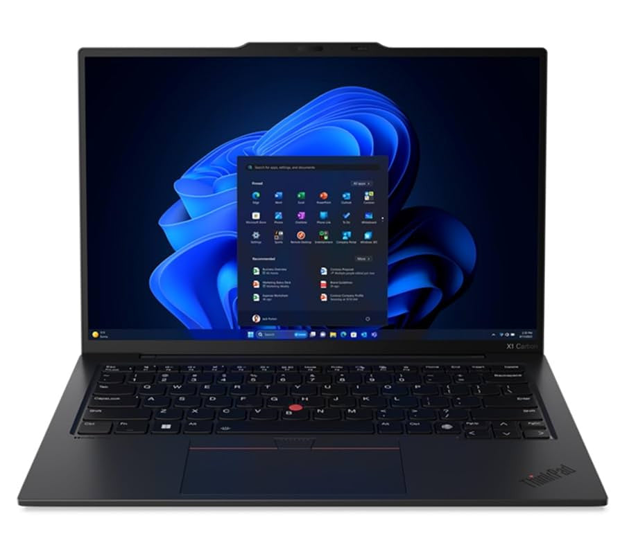 Lenovo ThinkPad X1 Carbon Gen 12 Intel Core Ultra 7 155U Ordinateur portable 35,6 cm (14") WUXGA 32 Go LPDDR5x-SDRAM 1 To SSD Wi-Fi 6E (802.11ax) Windows 11 Pro Anglais Noir 21KC004TMH