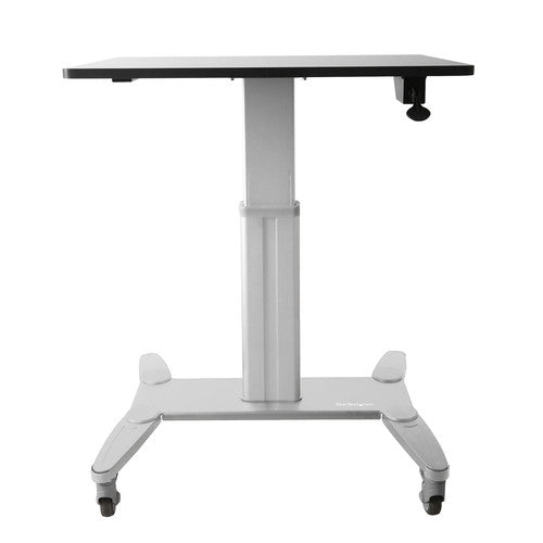 StarTech.com Bureau Mobile Assis-Debout - Poste de Travail Ergonomique à Roulettes - Table Ordinateur Réglable en Hauteur One-Touch - Chariot Informatique pour PC Portable/Ordinateur STSCART