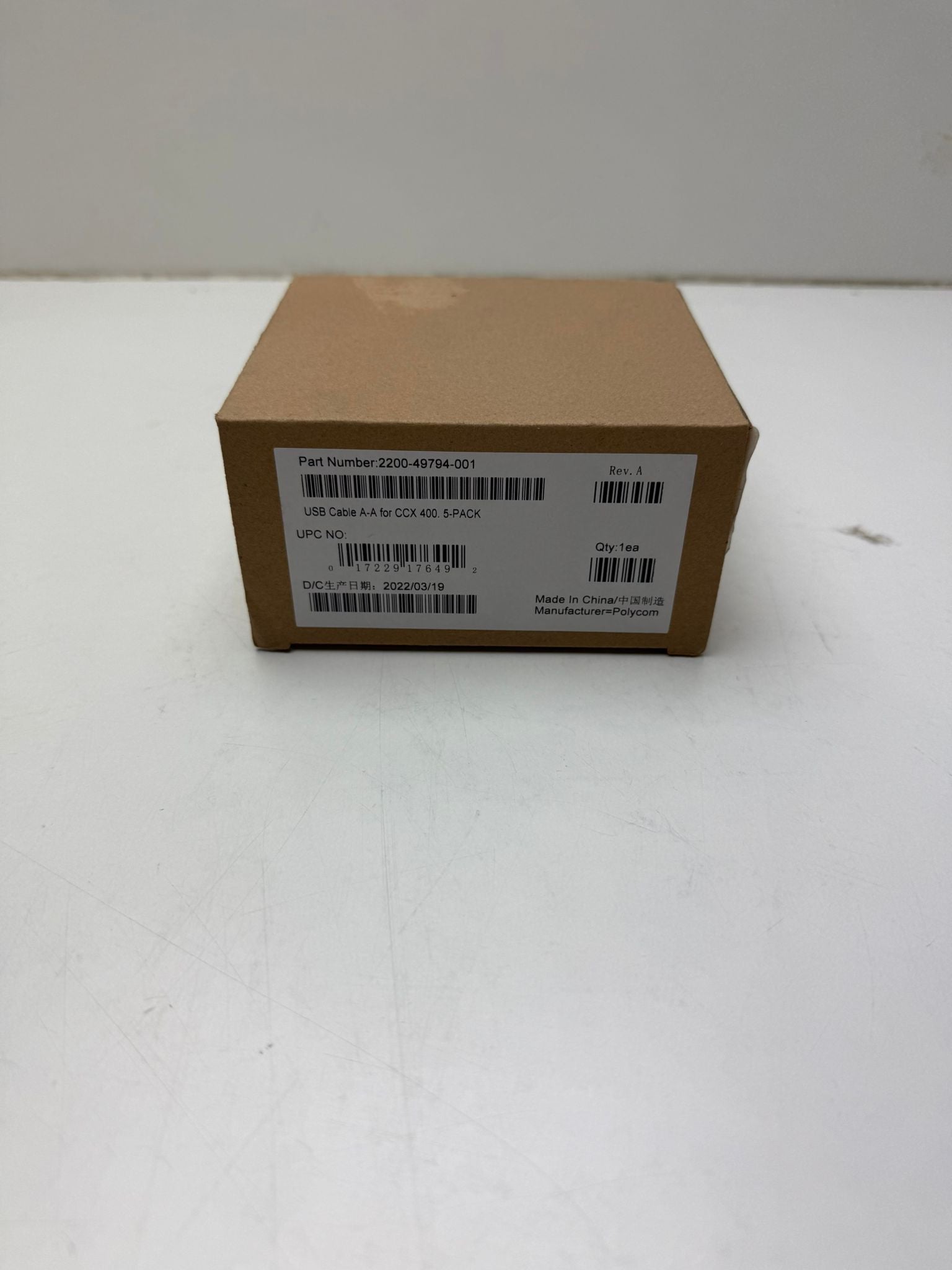 HP Poly Câble Poly CCX 400 USB-A vers USB-A (5 pièces) 2200-49794-001