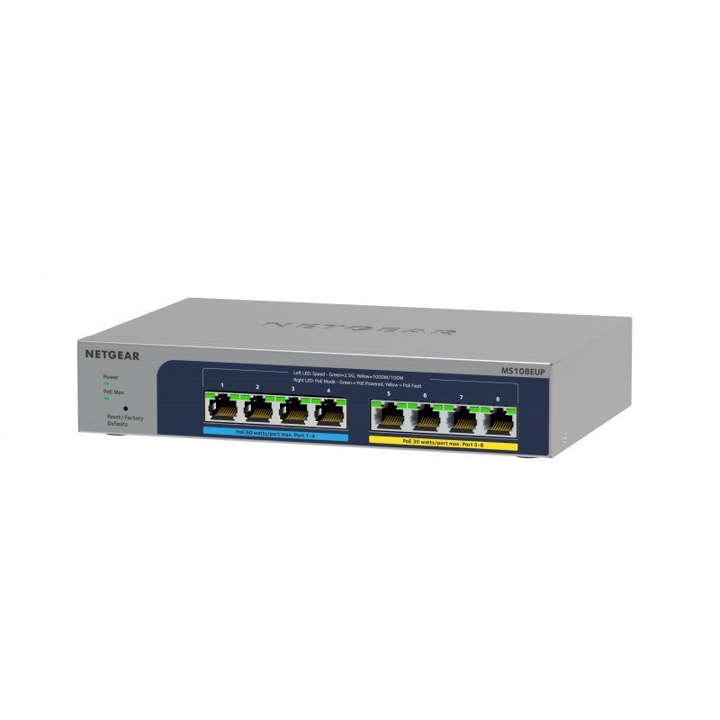NETGEAR Commutateur intelligent 8 ports PoE++ 2,5 GbE MS108TUP-100EUS