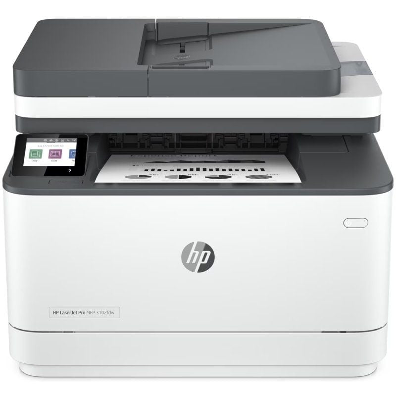 HP LaserJet Pro 3102fdw Draadloos Multifunction Zwart - wit Printer, Kopieerapparaat, scanner; dubbelzijdig 3G630FABT - Compridis
