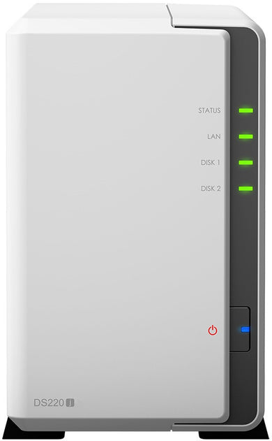 Synology DiskStation DS220j NAS Mini Tower Realtek RTD1296 0.512 GB DDR4 0 TB DiskStation Manager White DS220J