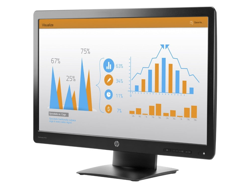 HP ProDisplay Monitor P232 de 23 pulgadas computer monitor 58.4 cm (23") 1920 x 1080 pixels Full HD LED Black K7X31AA