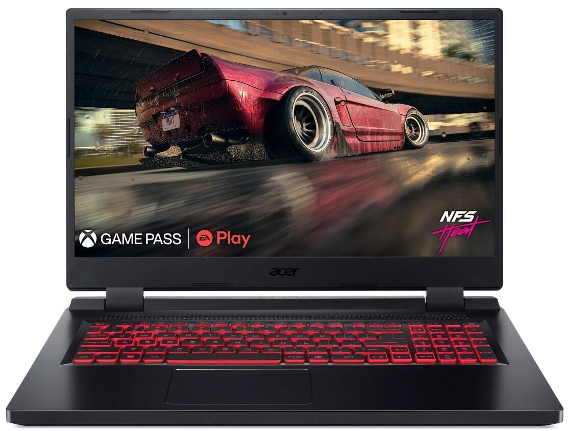 Acer Nitro 5 AN517-42-R4KN AMD Ryzen™ 7 6800H Ordinateur portable 43,9 cm (17.3") Full HD 16 Go DDR5-SDRAM 1 To SSD NVIDIA GeForce RTX 3070 Ti Wi-Fi 6 (802.11ax) Windows 11 Home Allemand Noir NH.QGLEV.001