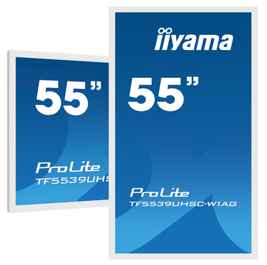 IIYAMA 55" pcap white Anti-glare Bezel Free 15 TF5539UHSC-W1AG