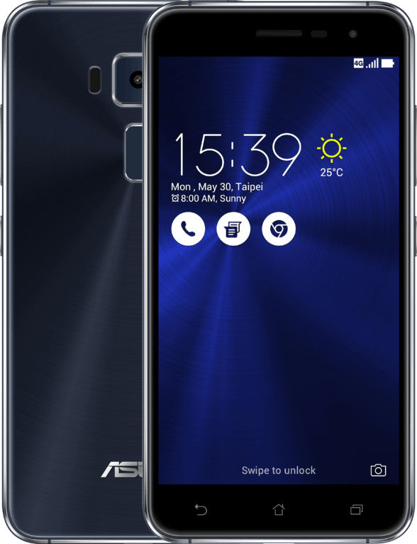 ASUS ZenFone 3 ZE552KL-1A001WW 14 cm (5.5") Dual SIM Android 6.0 4G USB Type-C 4 GB 64 GB 3000 mAh Black 90AZ0121-M00910