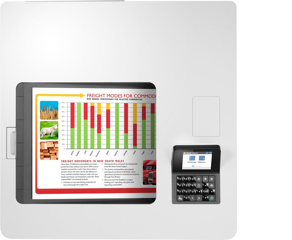 HP Color LaserJet Enterprise LaserJet Enterprise M554dn Couleur Imprimante, Ethernet uniquement; Recto verso 7ZU81A#BAZ