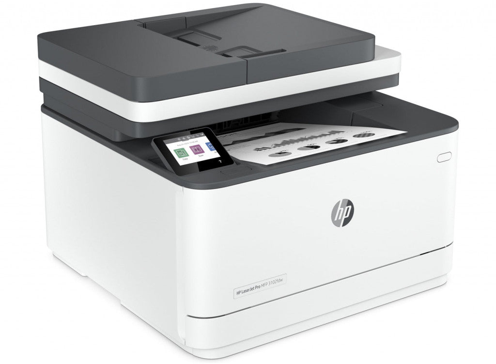 HP LaserJet Pro 3102fdw Draadloos Multifunction Zwart - wit Printer, Kopieerapparaat, scanner; dubbelzijdig 3G630FABT - Compridis