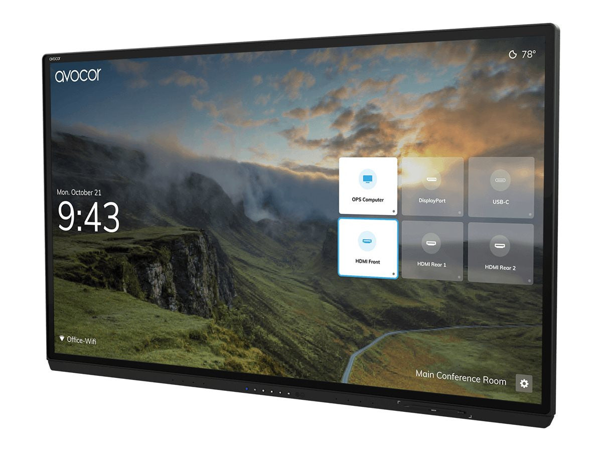 Avocor G Series 65" LED-backlit LCD 4K for interactive communication AVG-6560