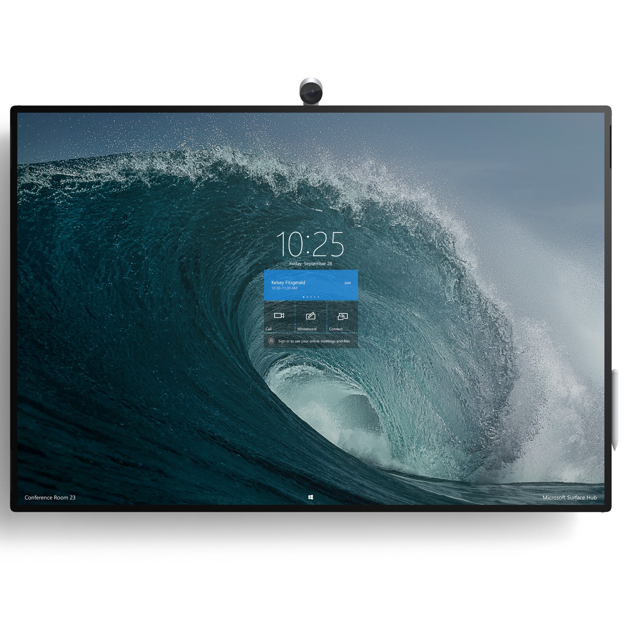 Microsoft Surface hub 2S met webcam voor conferenties