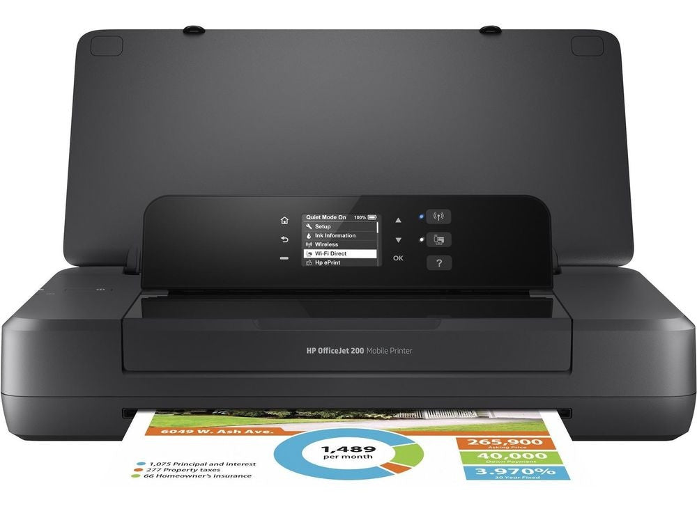 HP Officejet 200 Mobile Sans fil Couleur Imprimante CZ993A#BHC