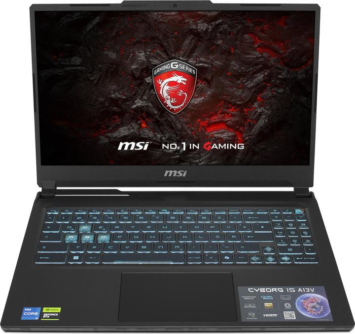 MSI Cyborg 15 A13VE/I5-13420H/16 Go/512 Go/15,6" RTX 4050/W11H/QWERTZ 0015K1-1007