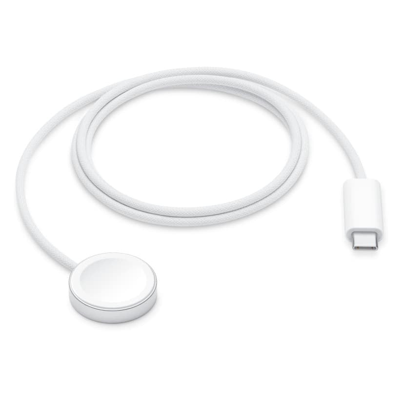 Apple MT0H3ZM/A oplader voor mobiele apparatuur Smartwatch Wit USB Draadloos opladen Snel opladen Binnen MT0H3ZM/A - Compridis