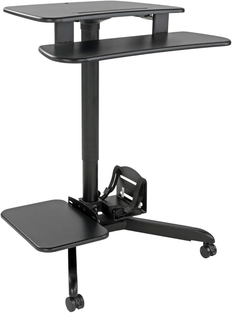 Tripp Lite Bureau roulant pour écran TV, chariot réglable en hauteur WWSSRDSTC
