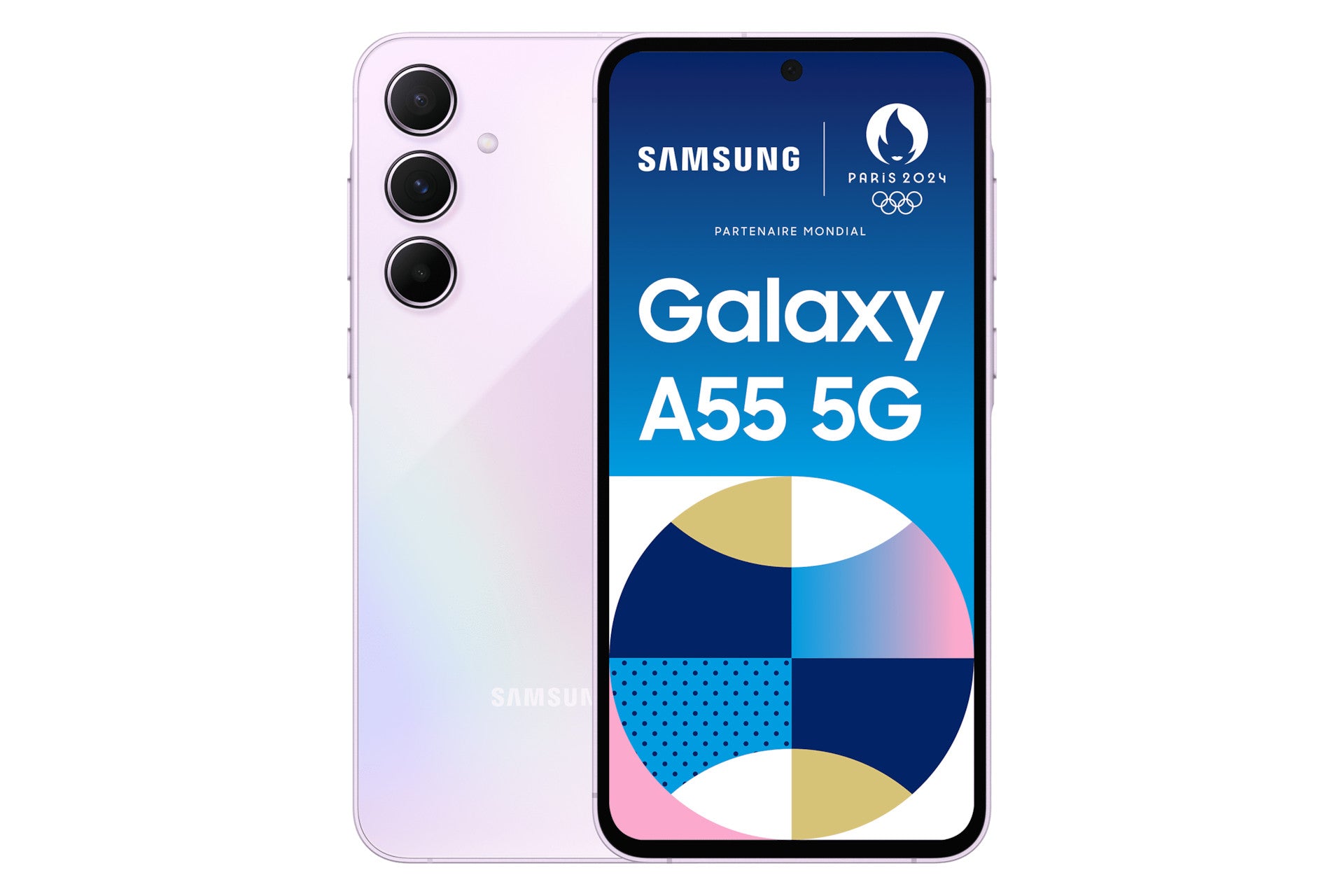SAMSUNG Galaxy A55 5G 8 Go de RAM 128 Go de stockage Violet SM-A556BLVAEUB
