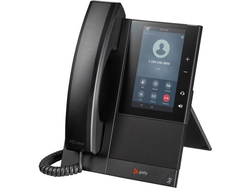 Poly Téléphone multimédia professionnel CCX 505 avec Open SIP et compatible PoE 2200-49735-025