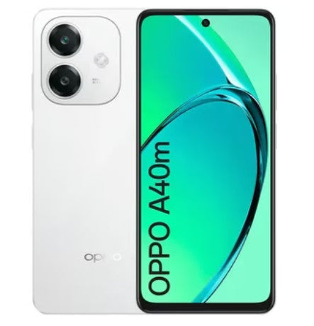 OPPO A40M 16,9 cm (6.67") Double SIM Android 14 4G USB Type-C 8 Go 256 Go 5100 mAh Blanc CPH2669