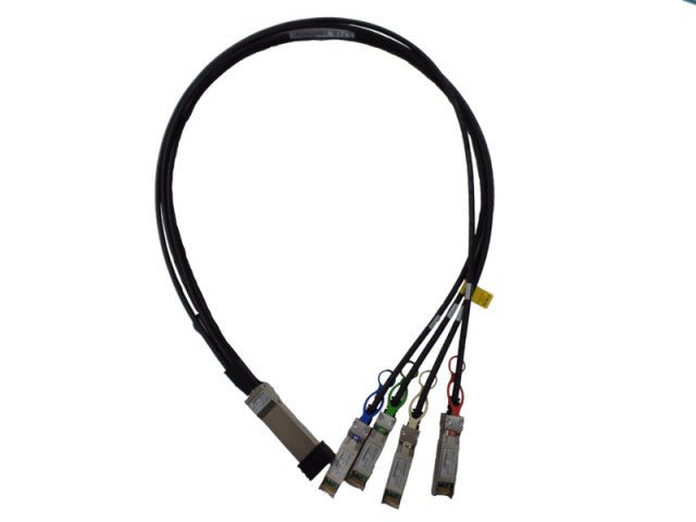 HPE 100GbE QSFP28 to 4x25GbE SFP28 1m Direct Attach Copper Cable InfiniBand en Glasvezelkabel 4x SFP28 Zwart Q9S72A - Compridis