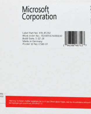HP Windows Server HPE ROK OEM 2025 16 CŒURS Standard Kit d’option revendeur P77309-A21