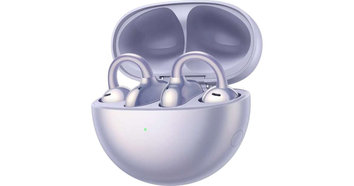 Huawei FreeClip Headset True Wireless Stereo (TWS) Ear-hook Calls/Music USB Type-C Bluetooth Purple 55037246